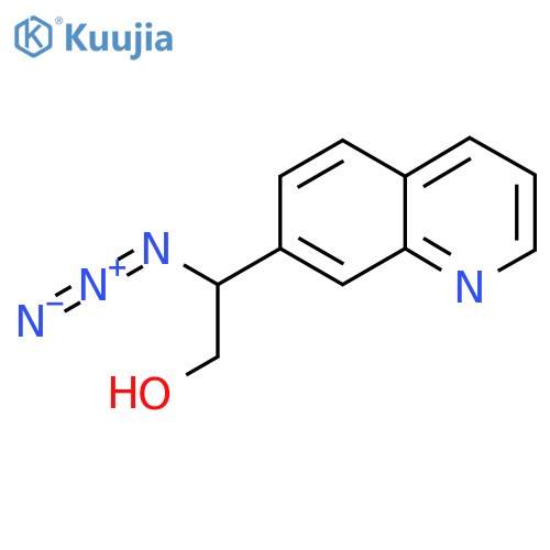 2-azido-2-(quinolin-7-yl)ethan-1-ol structure