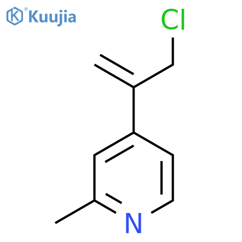 4-(3-chloroprop-1-en-2-yl)-2-methylpyridine structure
