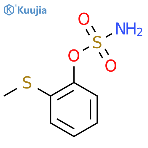 2-(methylsulfanyl)phenyl sulfamate structure