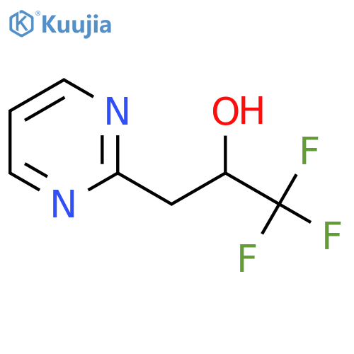 1,1,1-trifluoro-3-(pyrimidin-2-yl)propan-2-ol structure