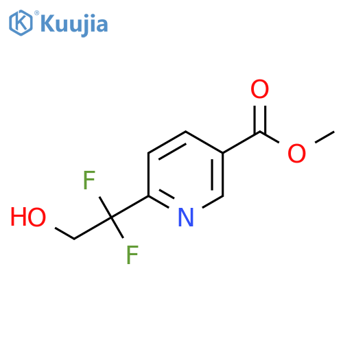 methyl 6-(1,1-difluoro-2-hydroxyethyl)pyridine-3-carboxylate structure