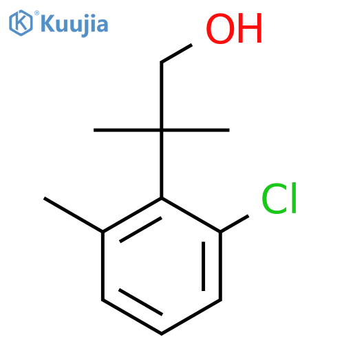 2-(2-chloro-6-methylphenyl)-2-methylpropan-1-ol structure