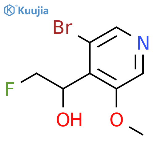 1-(3-bromo-5-methoxypyridin-4-yl)-2-fluoroethan-1-ol structure