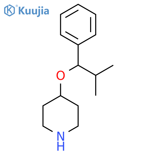 4-(2-methyl-1-phenylpropoxy)piperidine structure
