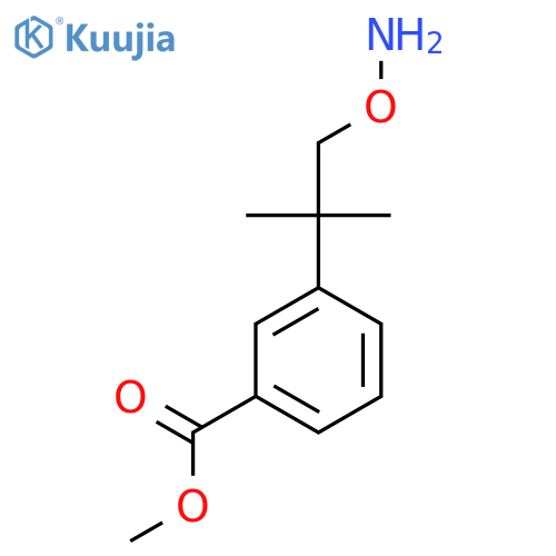 methyl 3-1-(aminooxy)-2-methylpropan-2-ylbenzoate structure