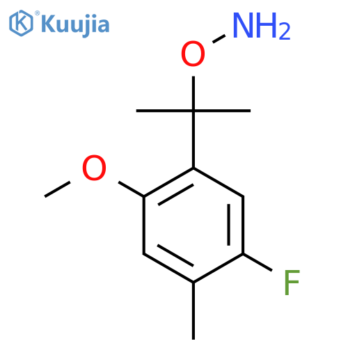 O-2-(5-fluoro-2-methoxy-4-methylphenyl)propan-2-ylhydroxylamine structure