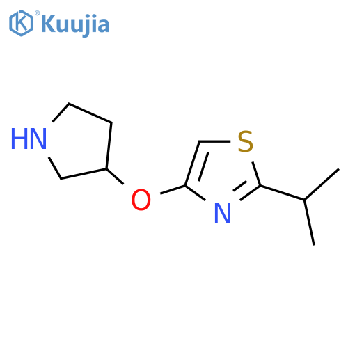 2-(propan-2-yl)-4-(pyrrolidin-3-yloxy)-1,3-thiazole structure