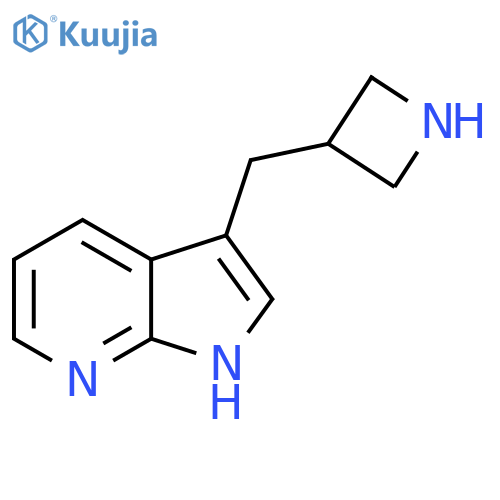 3-({1H-pyrrolo2,3-bpyridin-3-yl}methyl)azetidine structure