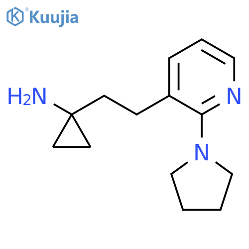 1-{2-2-(pyrrolidin-1-yl)pyridin-3-ylethyl}cyclopropan-1-amine structure