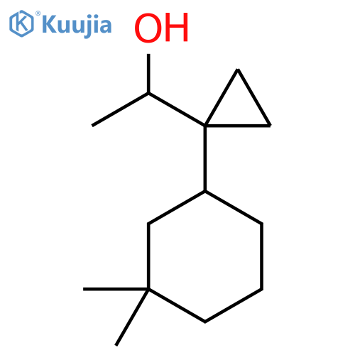 1-1-(3,3-dimethylcyclohexyl)cyclopropylethan-1-ol structure