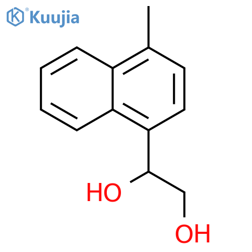 1-(4-methylnaphthalen-1-yl)ethane-1,2-diol structure