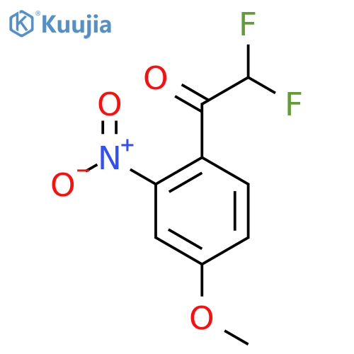 2,2-Difluoro-1-(4-methoxy-2-nitrophenyl)ethan-1-one structure