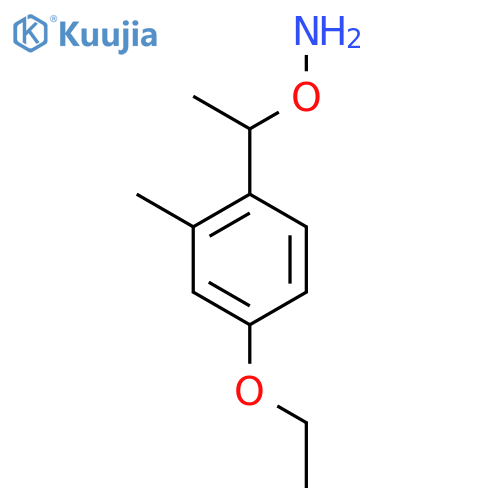 O-1-(4-ethoxy-2-methylphenyl)ethylhydroxylamine structure