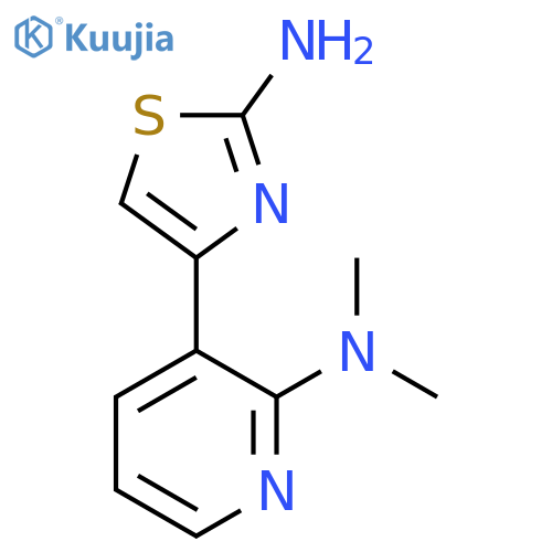 3-(2-amino-1,3-thiazol-4-yl)-N,N-dimethylpyridin-2-amine structure