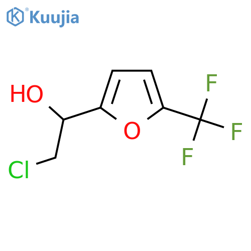 2-chloro-1-5-(trifluoromethyl)furan-2-ylethan-1-ol structure