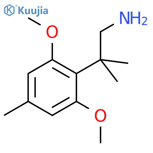 2-(2,6-dimethoxy-4-methylphenyl)-2-methylpropan-1-amine structure