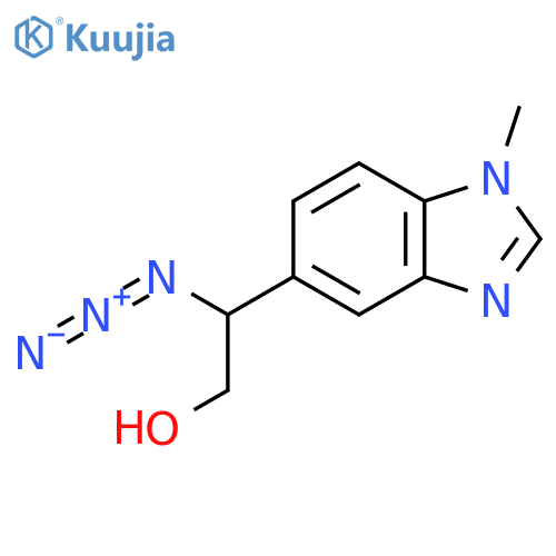 2-azido-2-(1-methyl-1H-1,3-benzodiazol-5-yl)ethan-1-ol structure
