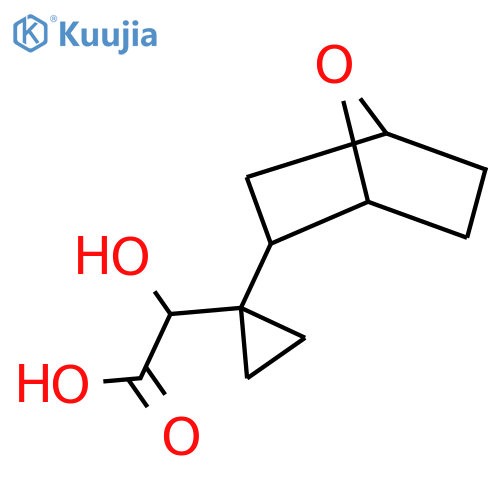 2-hydroxy-2-(1-{7-oxabicyclo2.2.1heptan-2-yl}cyclopropyl)acetic acid structure