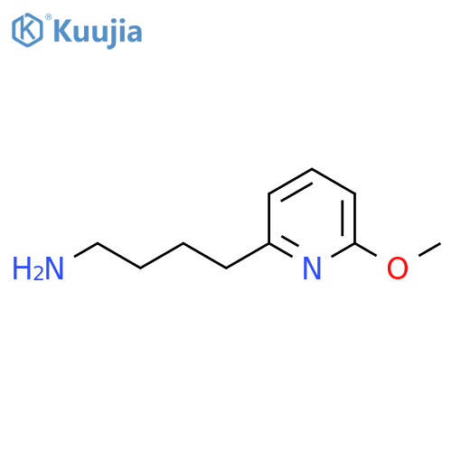 4-(6-methoxypyridin-2-yl)butan-1-amine structure