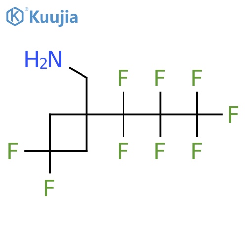 3,3-difluoro-1-(heptafluoropropyl)cyclobutylmethanamine structure