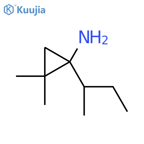 1-(butan-2-yl)-2,2-dimethylcyclopropan-1-amine structure