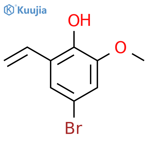 4-bromo-2-ethenyl-6-methoxyphenol structure