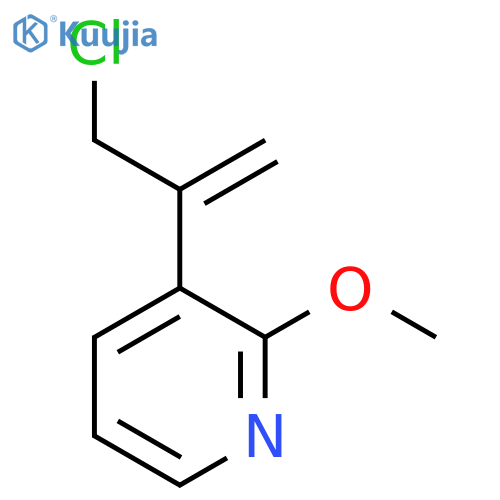 3-(3-chloroprop-1-en-2-yl)-2-methoxypyridine structure