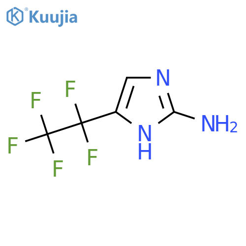 5-(pentafluoroethyl)-1H-imidazol-2-amine structure