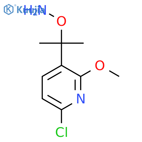 O-2-(6-chloro-2-methoxypyridin-3-yl)propan-2-ylhydroxylamine structure