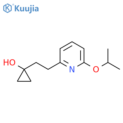 1-{2-6-(propan-2-yloxy)pyridin-2-ylethyl}cyclopropan-1-ol structure