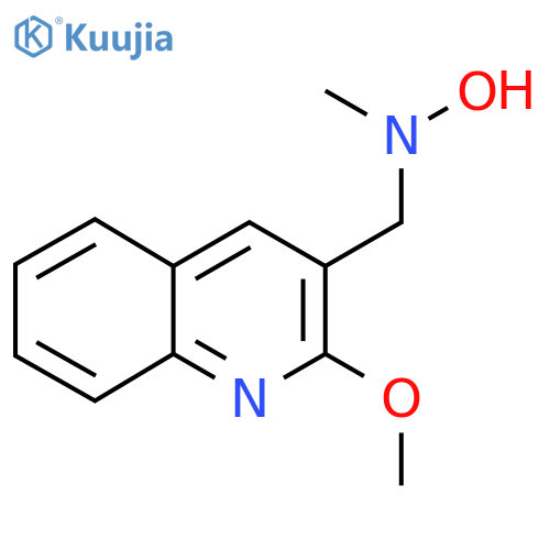 N-(2-methoxyquinolin-3-yl)methyl-N-methylhydroxylamine structure