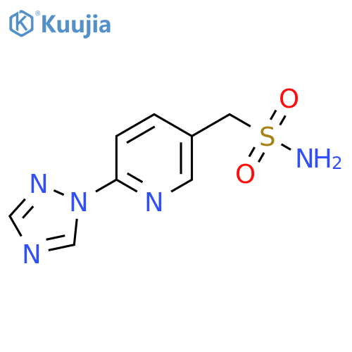 6-(1H-1,2,4-triazol-1-yl)pyridin-3-ylmethanesulfonamide structure