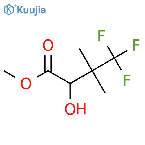 methyl 4,4,4-trifluoro-2-hydroxy-3,3-dimethylbutanoate structure