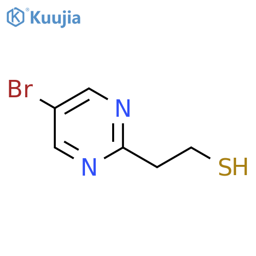 2-(5-bromopyrimidin-2-yl)ethane-1-thiol structure