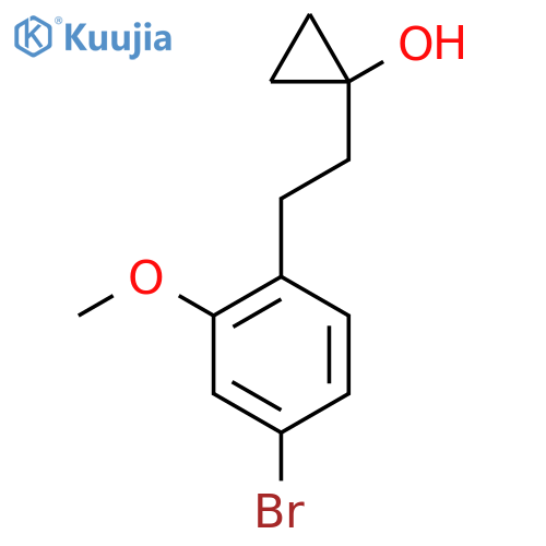 1-2-(4-bromo-2-methoxyphenyl)ethylcyclopropan-1-ol structure
