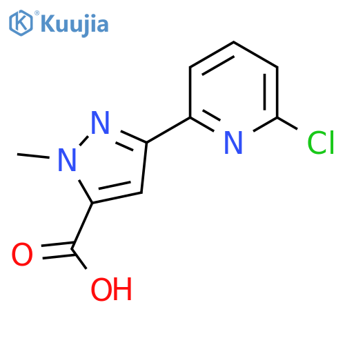 3-(6-chloropyridin-2-yl)-1-methyl-1H-pyrazole-5-carboxylic acid structure
