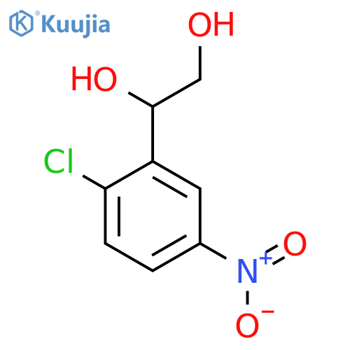 1-(2-chloro-5-nitrophenyl)ethane-1,2-diol structure
