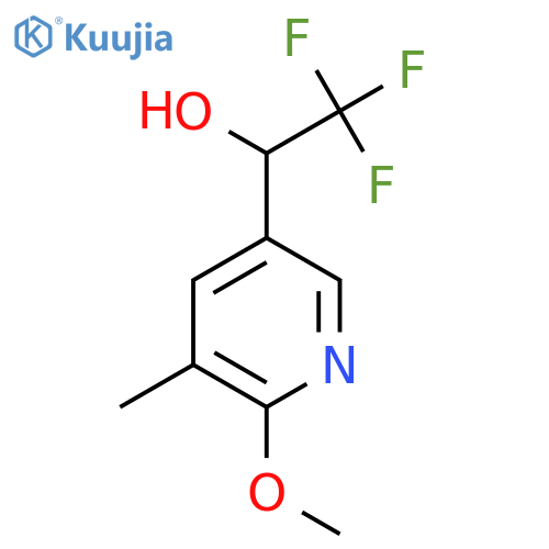 2,2,2-trifluoro-1-(6-methoxy-5-methylpyridin-3-yl)ethan-1-ol structure