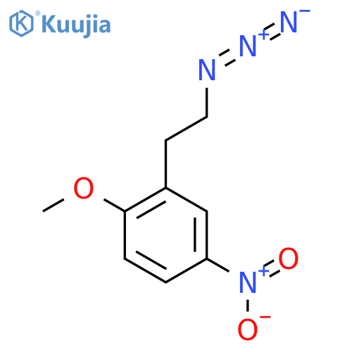 2-(2-azidoethyl)-1-methoxy-4-nitrobenzene structure