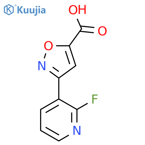 3-(2-fluoropyridin-3-yl)-1,2-oxazole-5-carboxylic acid structure