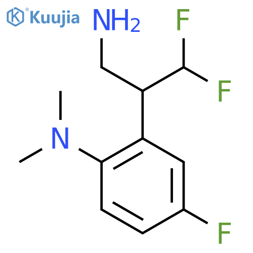2-(3-amino-1,1-difluoropropan-2-yl)-4-fluoro-N,N-dimethylaniline structure