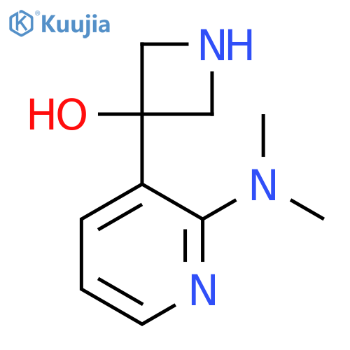 3-2-(dimethylamino)pyridin-3-ylazetidin-3-ol structure