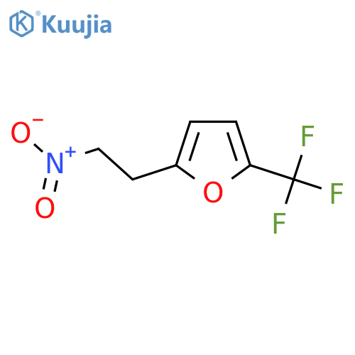 2-(2-nitroethyl)-5-(trifluoromethyl)furan structure