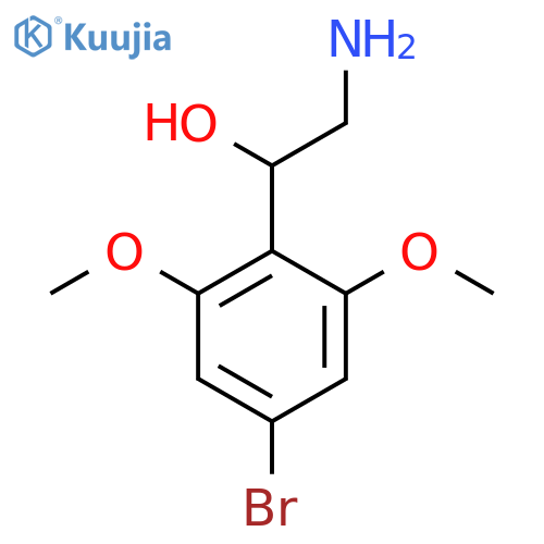 2-amino-1-(4-bromo-2,6-dimethoxyphenyl)ethan-1-ol structure