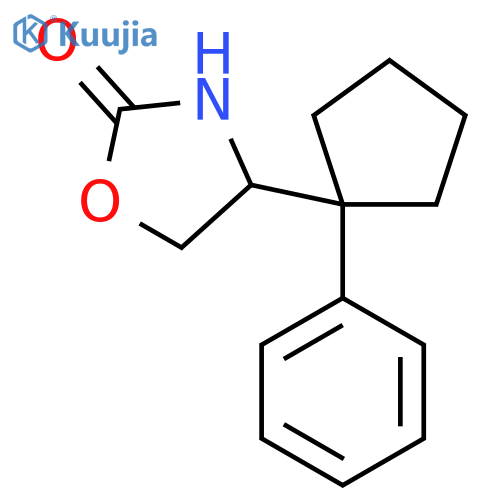 4-(1-phenylcyclopentyl)-1,3-oxazolidin-2-one structure