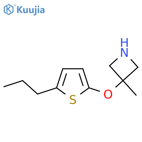 3-methyl-3-(5-propylthiophen-2-yl)oxyazetidine structure