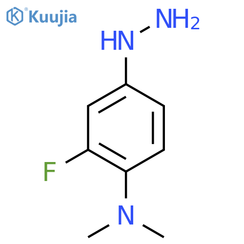 2-fluoro-4-hydrazinyl-N,N-dimethylaniline structure