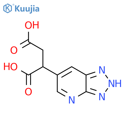 2-{3H-1,2,3triazolo4,5-bpyridin-6-yl}butanedioic acid structure