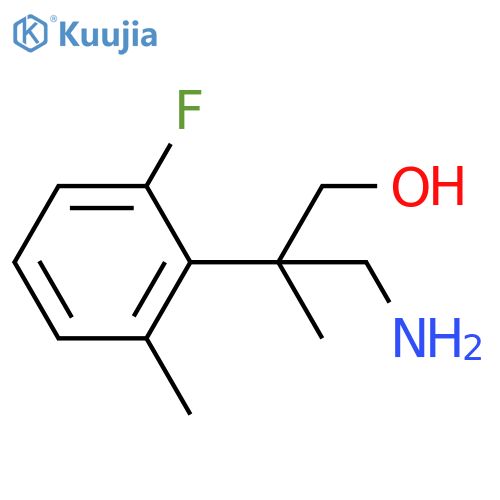 3-amino-2-(2-fluoro-6-methylphenyl)-2-methylpropan-1-ol structure