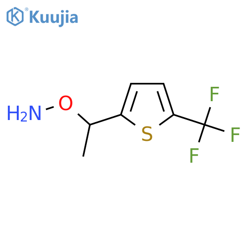 O-{1-5-(trifluoromethyl)thiophen-2-ylethyl}hydroxylamine structure